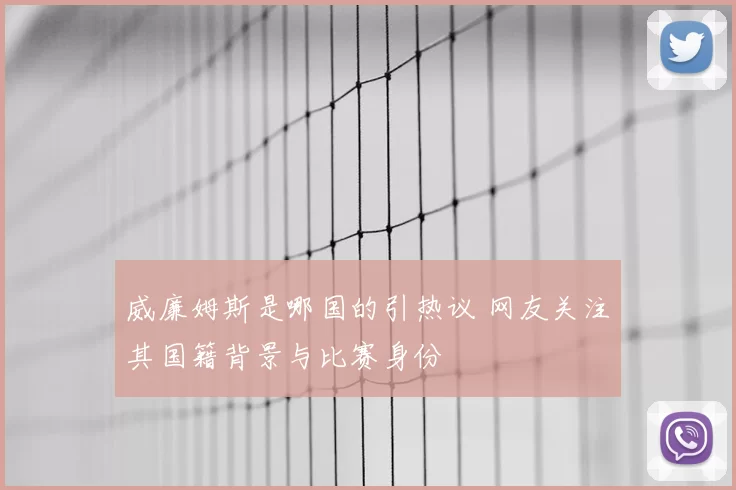 威廉姆斯是哪国的引热议 网友关注其国籍背景与比赛身份